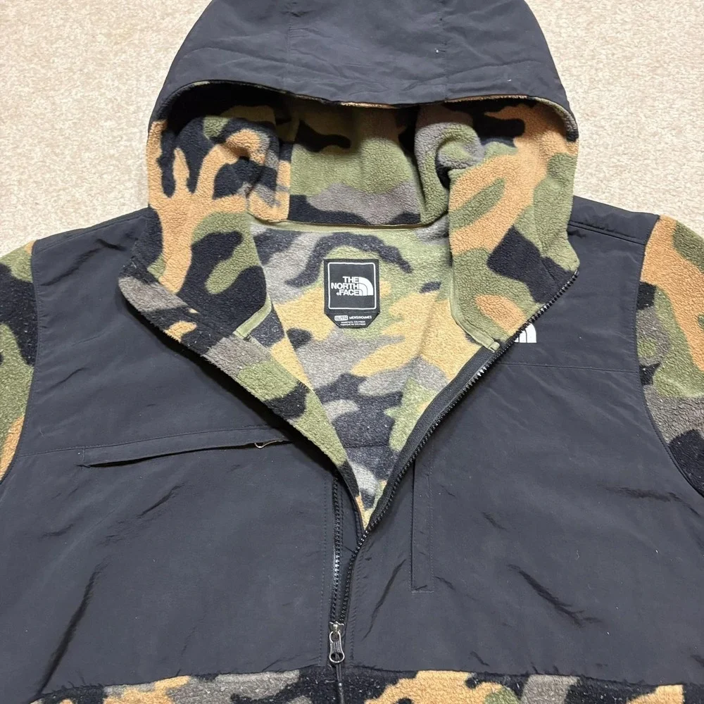 The North Face Denali Jacket Mens 2XL Green Camo‎ Anorak Hooded Gorpcore Winter